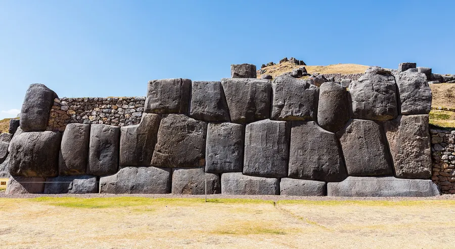 The great stone walls of Sacsayhuamán, the fortress above Cuzco that Manco Inca's army seized.