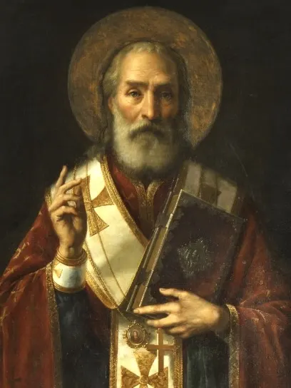 Saint Nicholas, painted by Jaroslav Čermák.