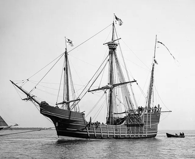 A replica of Columbus's flagship, the Santa María.