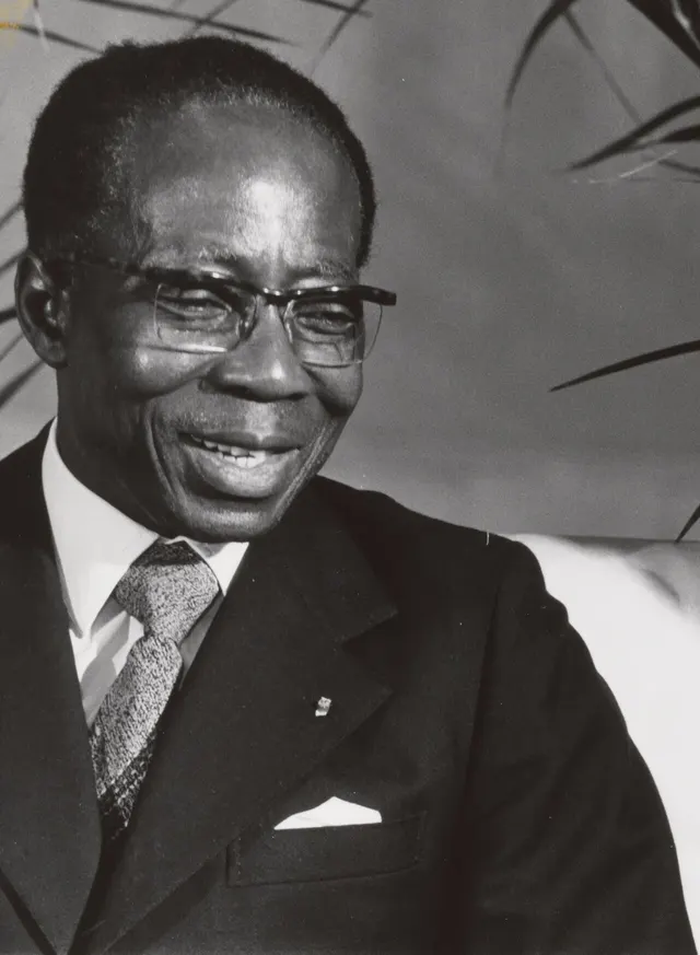 Léopold Sédar Senghor, president of the Mali Federation's assembly and later Senegal's first president