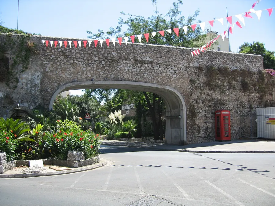 Referendum Gate in the Charles V Wall at Southport Gates, Gibraltar, named in memory of the 1967 sovereignty referendum