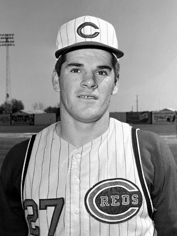 Pete Rose of the Cincinnati Reds in 1963, his first season in the major leagues