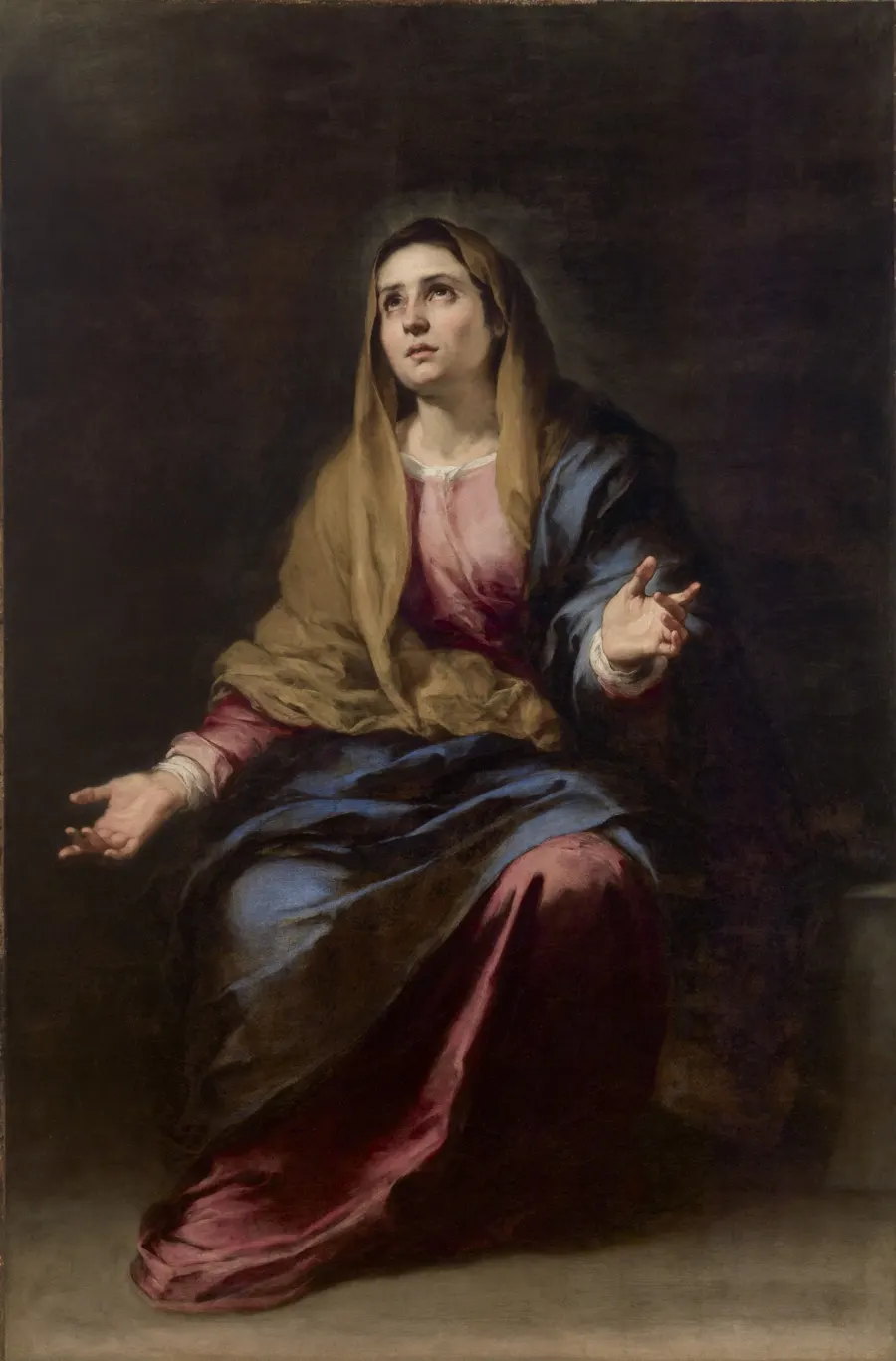 Mater Dolorosa, the sorrowing mother, painted by Bartolomé Esteban Murillo in the 17th century