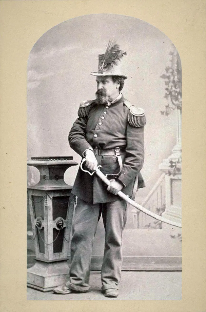 Joshua A. Norton, self-proclaimed Emperor of the United States, in his uniform