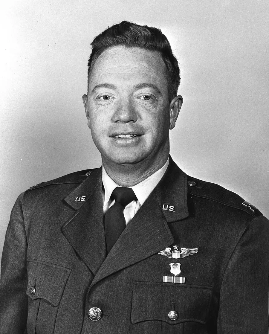 Joseph Kittinger in United States Air Force uniform, in a portrait taken years before his Atlantic flight