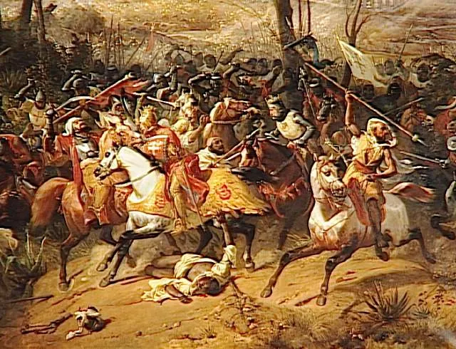 The Battle of Arsuf as imagined by the French painter Éloi Firmin Féron in the 19th century