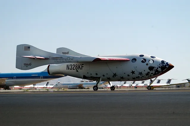 SpaceShipOne at Mojave, June 2004.