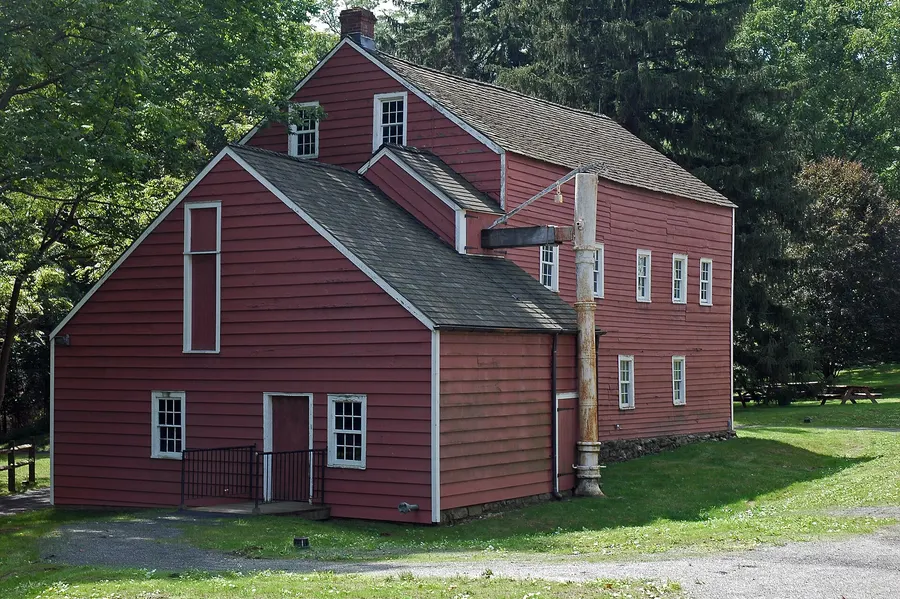 The factory building at Historic Speedwell, the Vail family's ironworks in Morristown, New Jersey.