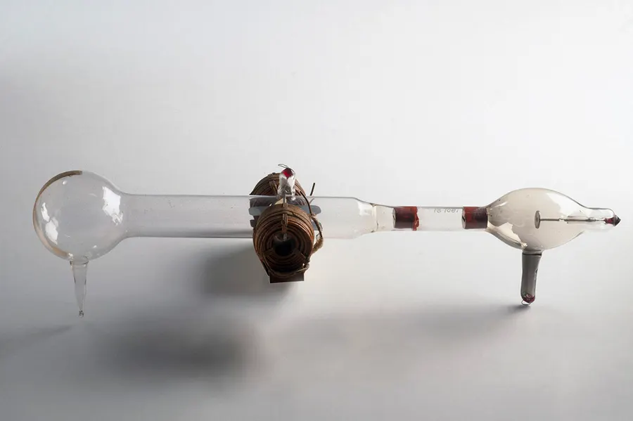 J. J. Thomson's cathode-ray tube of 1897, the apparatus of his electron experiments (Science Museum, London).
