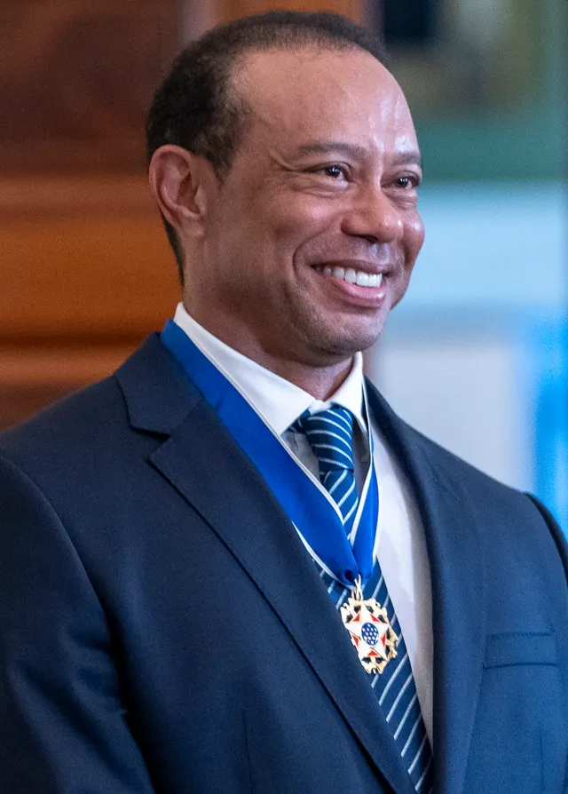 Tiger Woods at the White House in 2025.