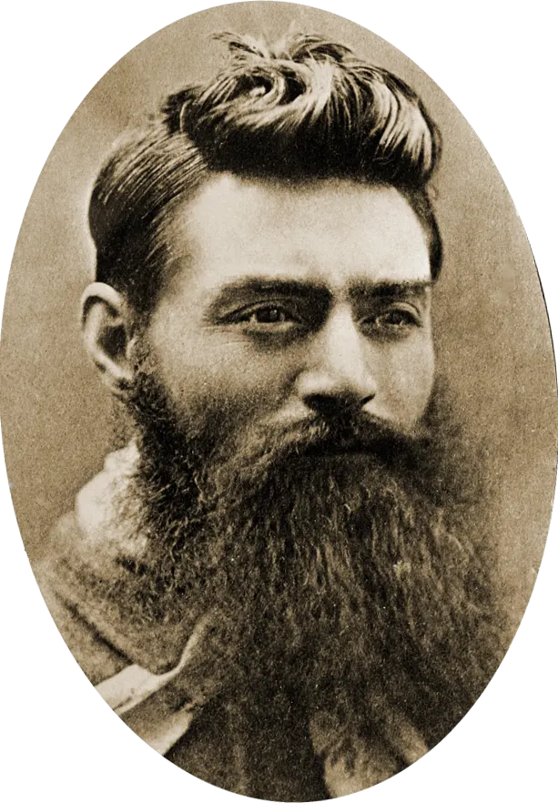 Ned Kelly photographed on 10 November 1880, the day before his execution.