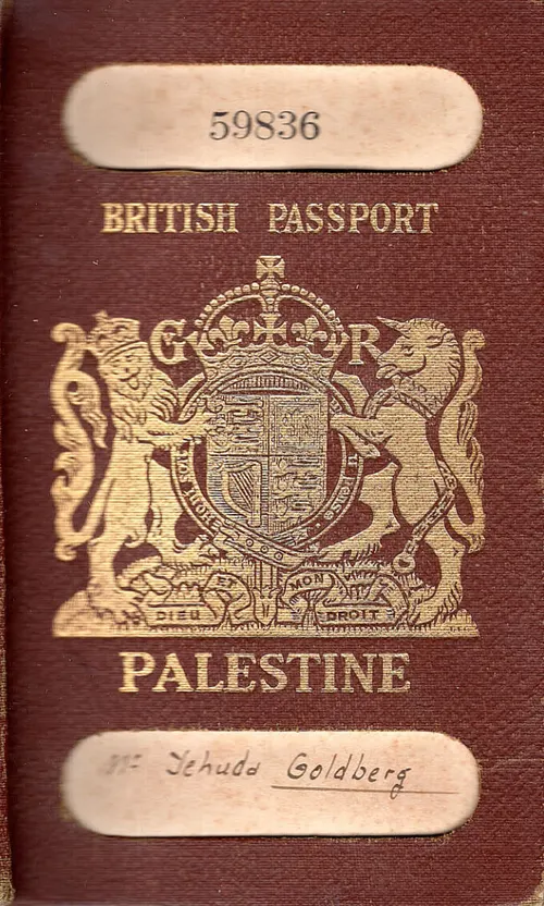 A passport issued under the Mandate for Palestine in the 1930s.