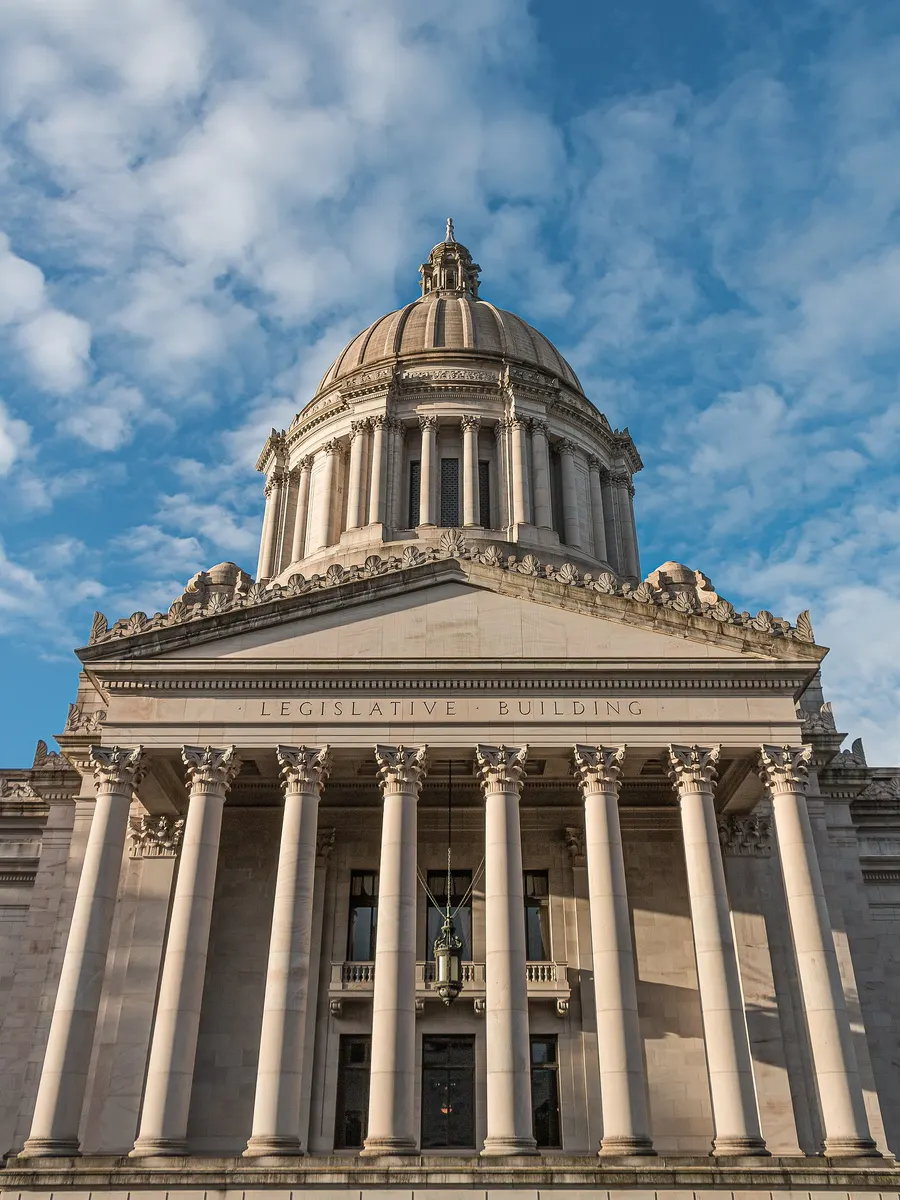 The Legislative Building of the Washington State Capitol in Olympia.