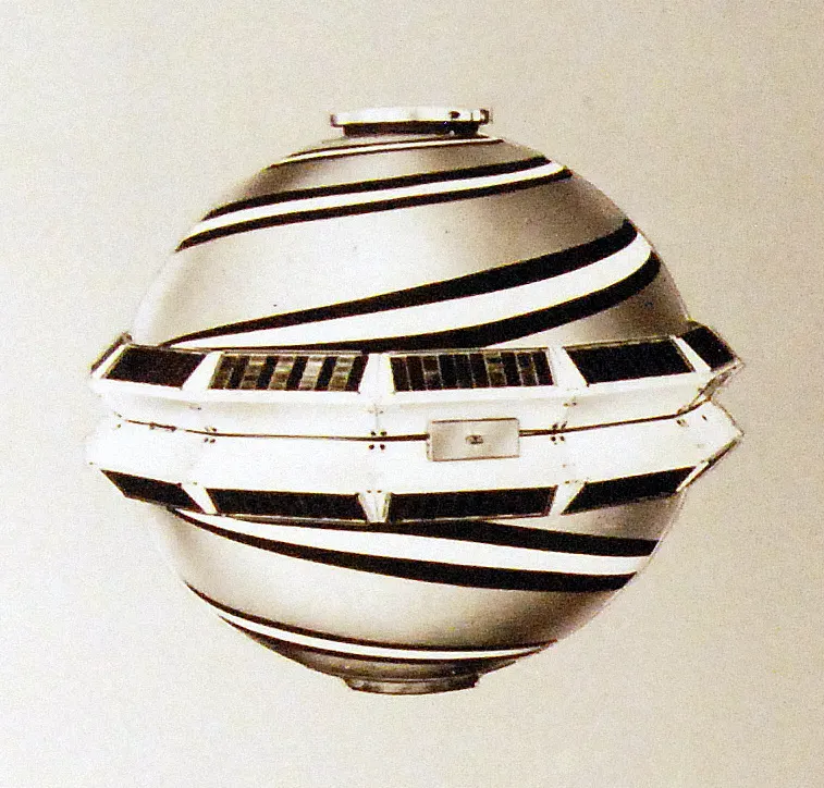 The Transit 1B navigation satellite (National Museum of the US Navy).