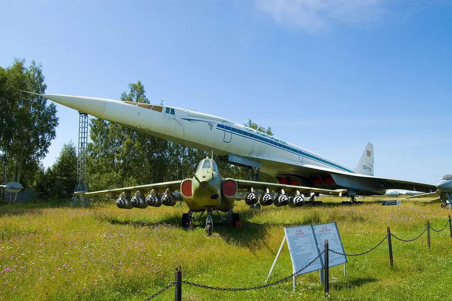 A Tupolev Tu-144 at the Central Air Force Museum, Monino, near Moscow.
