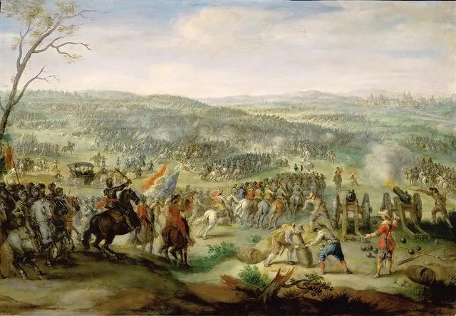 The Battle of White Mountain, painted by Peter Snayers.