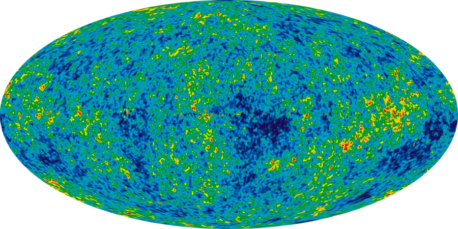 The afterglow of the Big Bang: a map of the whole sky from nine years of NASA's WMAP satellite, 2012.