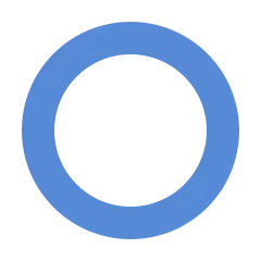 The blue circle, the symbol of diabetes awareness.