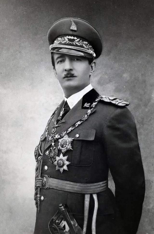 King Zog I of Albania, who fled to Greece as Italian troops landed.